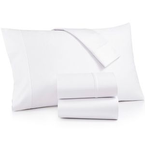 AQ textiles 100% cotton White Sheets Set